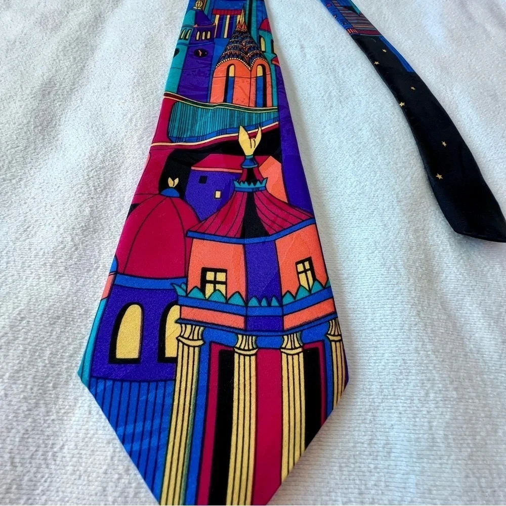Surrey‎ Colorful Cityscape Men’s Necktie